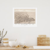 Kaart van Stonington, Connecticut in 1879 Poster (Keuken)