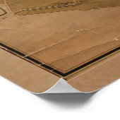  kaart van Straatsburg Frankrijk (1880) Poster (Hoek)