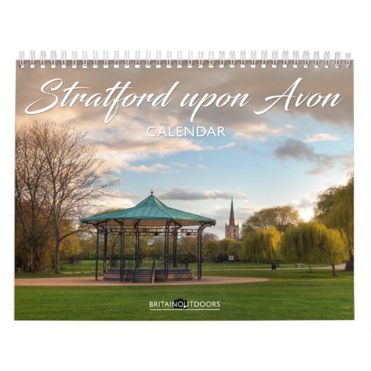 Kaart van Stratford upon Avon Kalender (Hoes)