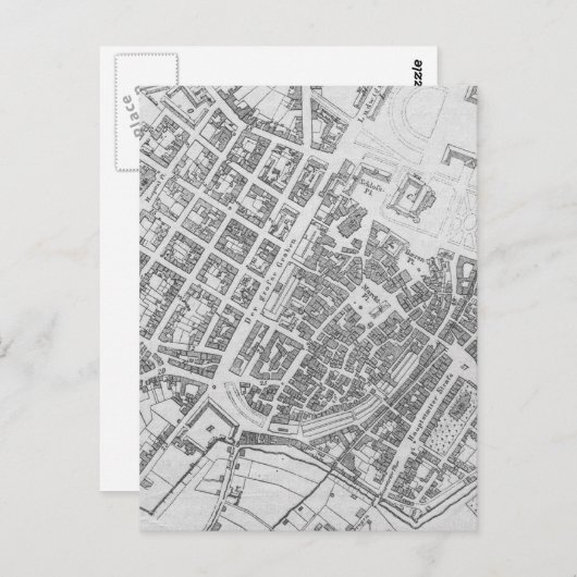 kaart van Stuttgart Duitsland (1794) (Voorkant / Achterkant)