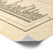 kaart van Subotica Servië (1911) Poster (Hoek)