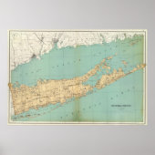  kaart van Suffolk County NY (1895) Poster (Voorkant)