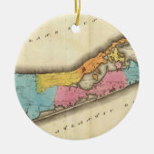  kaart van Suffolk New York (1829) Keramisch Ornament (Voorkant)