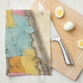  kaart van Suffolk New York (1829) Theedoek (Quarter Fold)