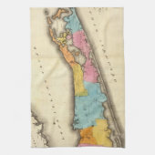  kaart van Suffolk New York (1829) Theedoek (Verticaal)