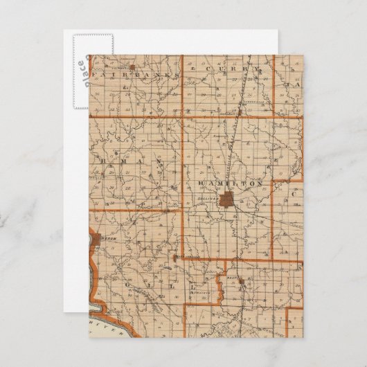 Kaart van Sullivan County (Voorkant / Achterkant)