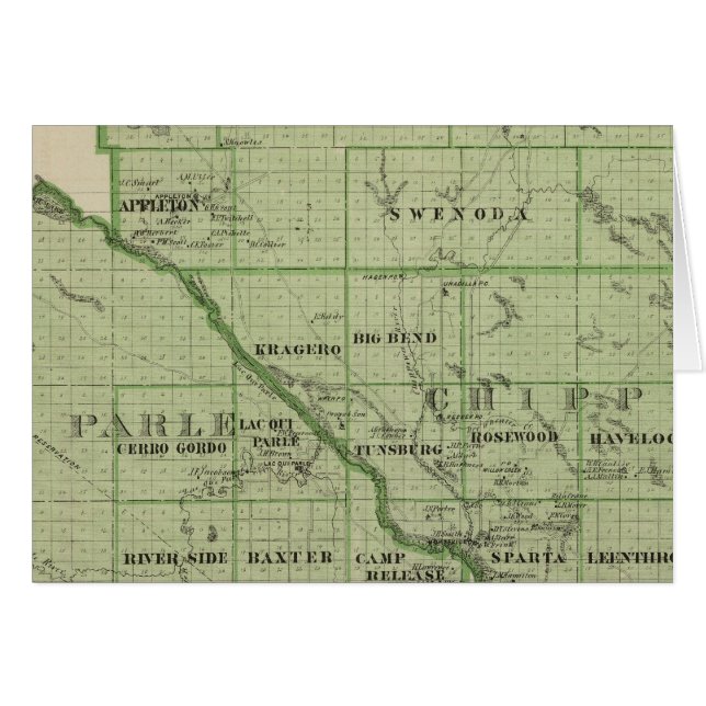 Kaart van Swift, Minnesota (Voorkant Horizontaal)