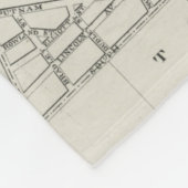  kaart van Syracuse New York (1873) Fleece Deken (Hoek)