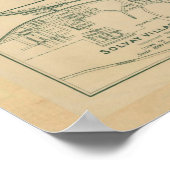  kaart van Syracuse NY (1918) Poster (Hoek)