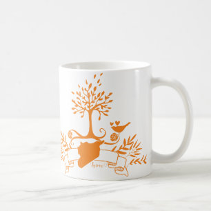 Kaart van Syrië - Natuurlijke stijl Koffiemok