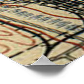  kaart van Tacoma Washington (1895) Poster (Hoek)