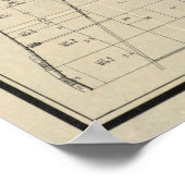  kaart van Tacoma Washington (1907) Poster (Hoek)