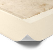 Kaart van Taiwan (1878) Poster (Hoek)