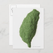 Kaart van Taiwan van gras (Voorkant / Achterkant)