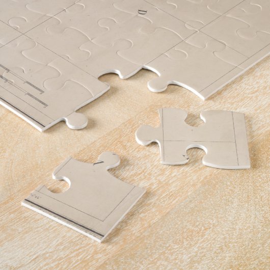  kaart van Tampa Bay FL (1855) Legpuzzel (Zijkant)