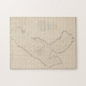  kaart van Tampa Bay FL (1855) Legpuzzel (Horizontaal)