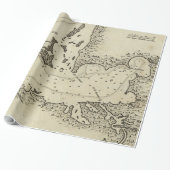  kaart van Tampa Florida (1809) Cadeaupapier (Uitgerold)