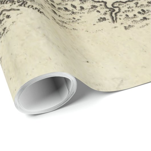  kaart van Tampa Florida (1809) Cadeaupapier (Rol Hoek)