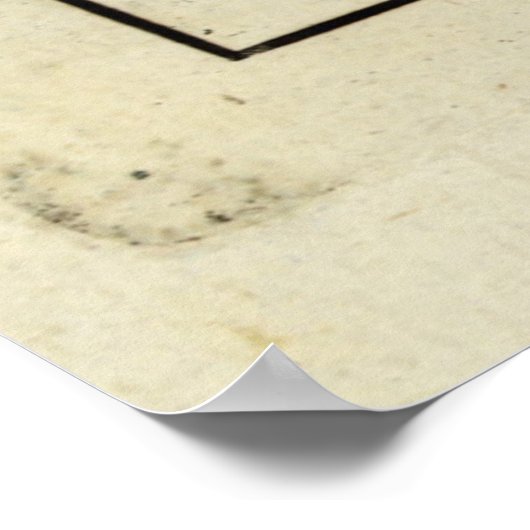  kaart van Tampa Florida (1809) Poster (Hoek)