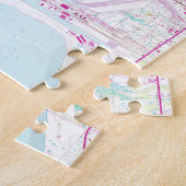  kaart van Tampa Florida (1956) Legpuzzel (Zijkant)