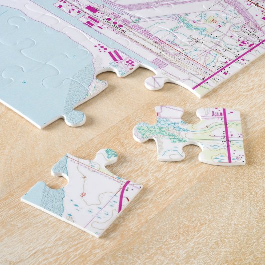  kaart van Tampa Florida (1956) Legpuzzel (Zijkant)