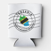 Kaart van Tanzania, poststempel, reisbureau Blikjeskoeler (Voorkant)