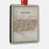  kaart van Tennessee (1827) Metalen Ornament (Rechts)
