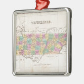  kaart van Tennessee (1827) Metalen Ornament (Links)