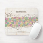  kaart van Tennessee (1827) Muismat (Met muis)