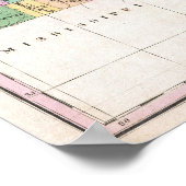  kaart van Tennessee (1827) Poster (Hoek)