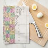  kaart van Tennessee (1827) Theedoek (Quarter Fold)