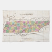  kaart van Tennessee (1827) Theedoek (Horizontaal)