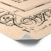  kaart van Tennessee (1859) Poster (Hoek)