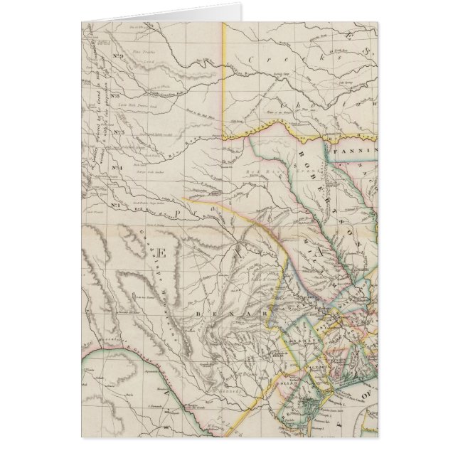 Kaart van Texas (Voorkant)