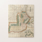 kaart van Texas (1835) Legpuzzel (Verticaal)