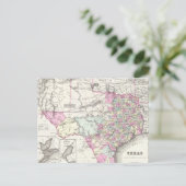  kaart van Texas (1855) (Staand voorkant)