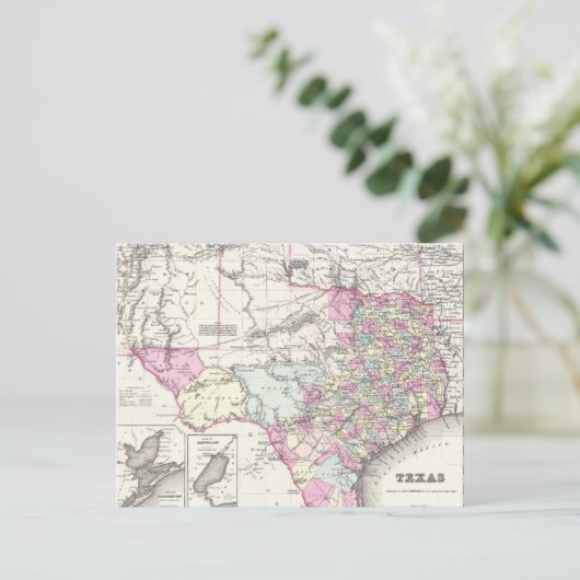  kaart van Texas (1855) (Staand voorkant)