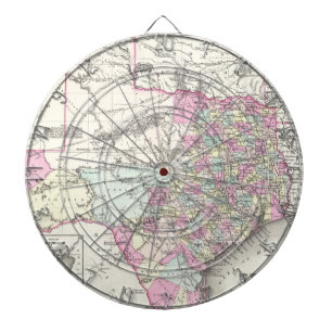 kaart van Texas (1855) Dartbord