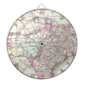  kaart van Texas (1855) Dartbord (Voorkant)