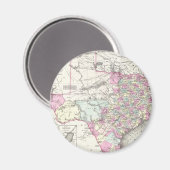  kaart van Texas (1855) Magneet (Voorkant / Achterkant)