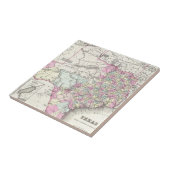  kaart van Texas (1855) Tegeltje (Zijkant)