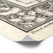 kaart van Texas (1866) Poster (Hoek)