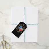Kaart van Texas Barn Art Cadeaulabel (Met Touw)