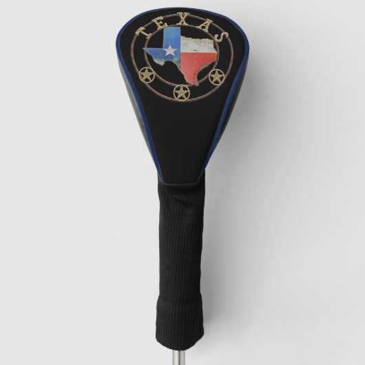 Kaart van Texas Barn Art Golfheadcover (Voorkant)
