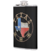 Kaart van Texas Barn Art Heupfles (Links)