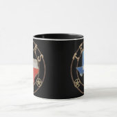 Kaart van Texas Barn Art Mok (Midden)