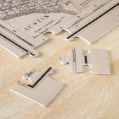  kaart van Texas en Oklahoma (1876) Legpuzzel (Zijkant)