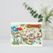 Kaart van Texas Groet (Staand voorkant)