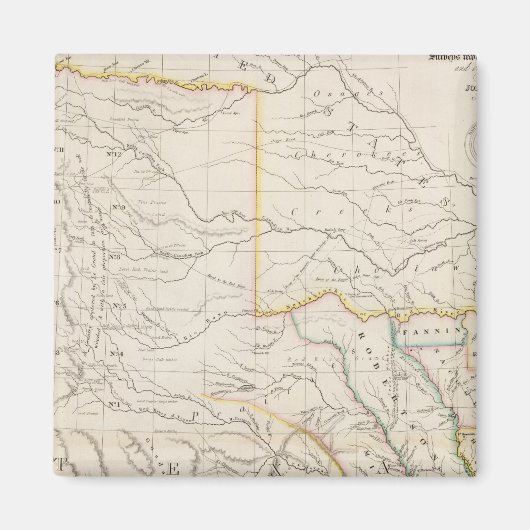 Kaart van Texas Magneet (Voorkant)