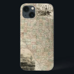 Kaart van Texas met County Borders Case-Mate iPhone Case<br><div class="desc">Deze verbazingwekkende kaart van de staat Texas shows hoe de provinciale lijnen werden getrokken. Het bevat ook renderingen van de Alamo, een olieramp, en cowboys op paarden. Show een beetje liefde voor de Lone Star State door deze afdruk aan te schaffen!</div>
